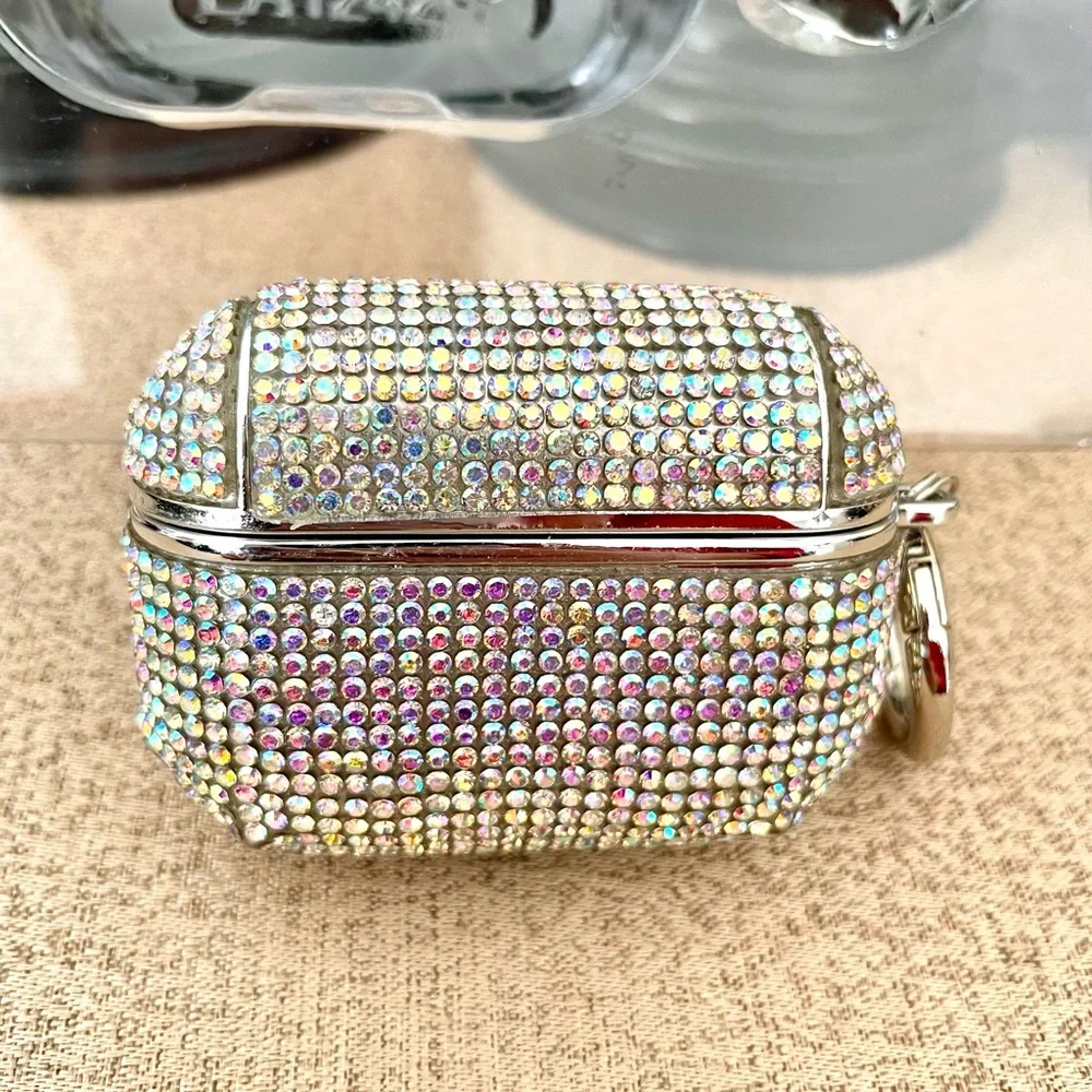 NWT Pink Iridescent Rhinestone AirPods Pro Case